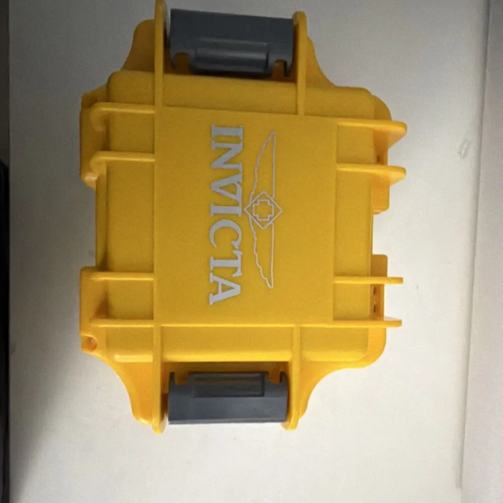 Invicta 1 Watch Yellow/Gray Plastic Foam Storage Box Case